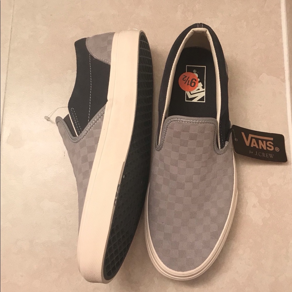 New Vans by J Crew Checker Men 9.5